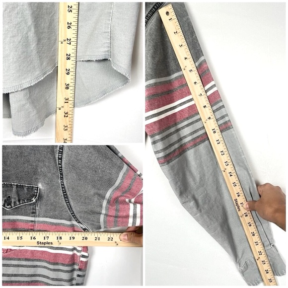 Vintage Wrangler Brushpopper Black Grey Striped Western Rodeo Cowboy X-Long - Picture 8 of 13